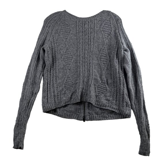 Madewell Womens Grey 100% Merino Wool Full Zip Cardigan Sweater Small Long Sleev - Picture 1 of 6